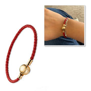 Red Leather Bracelet for Women