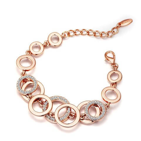 Rose Gold Chain Bracelet for Women, rose gold cuff bracelet Surewaydm.com