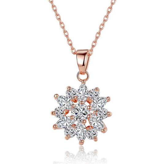 snowflake-pendant rose gold