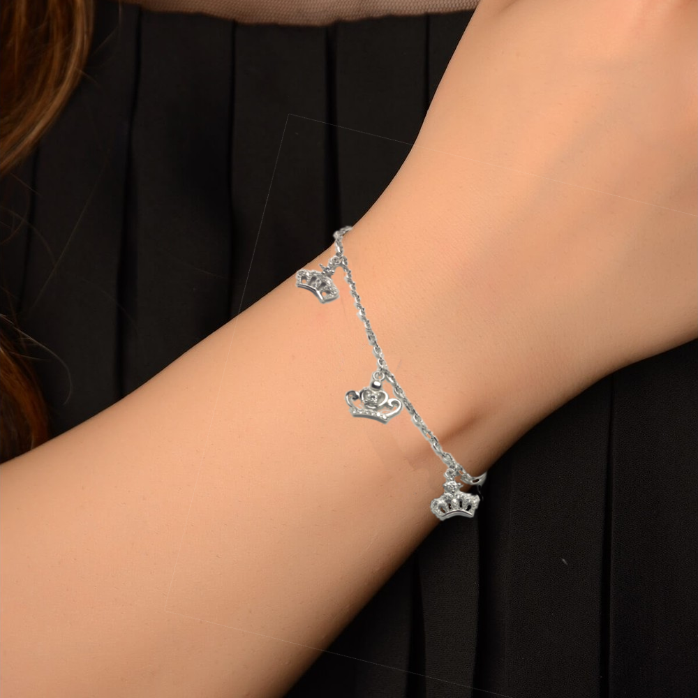 Silver chain bracelet