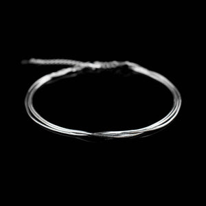 Layered Silver Anklet | SureWayDM