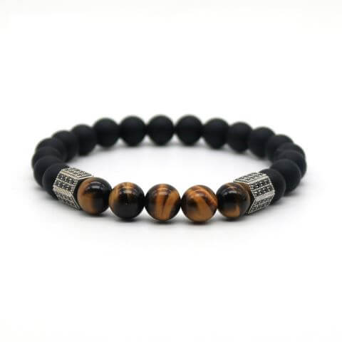 tiger-eye-beads-bracelet-men-rose-silver, tiger eye bracelet, tiger eye stones, tiger eye jewelry