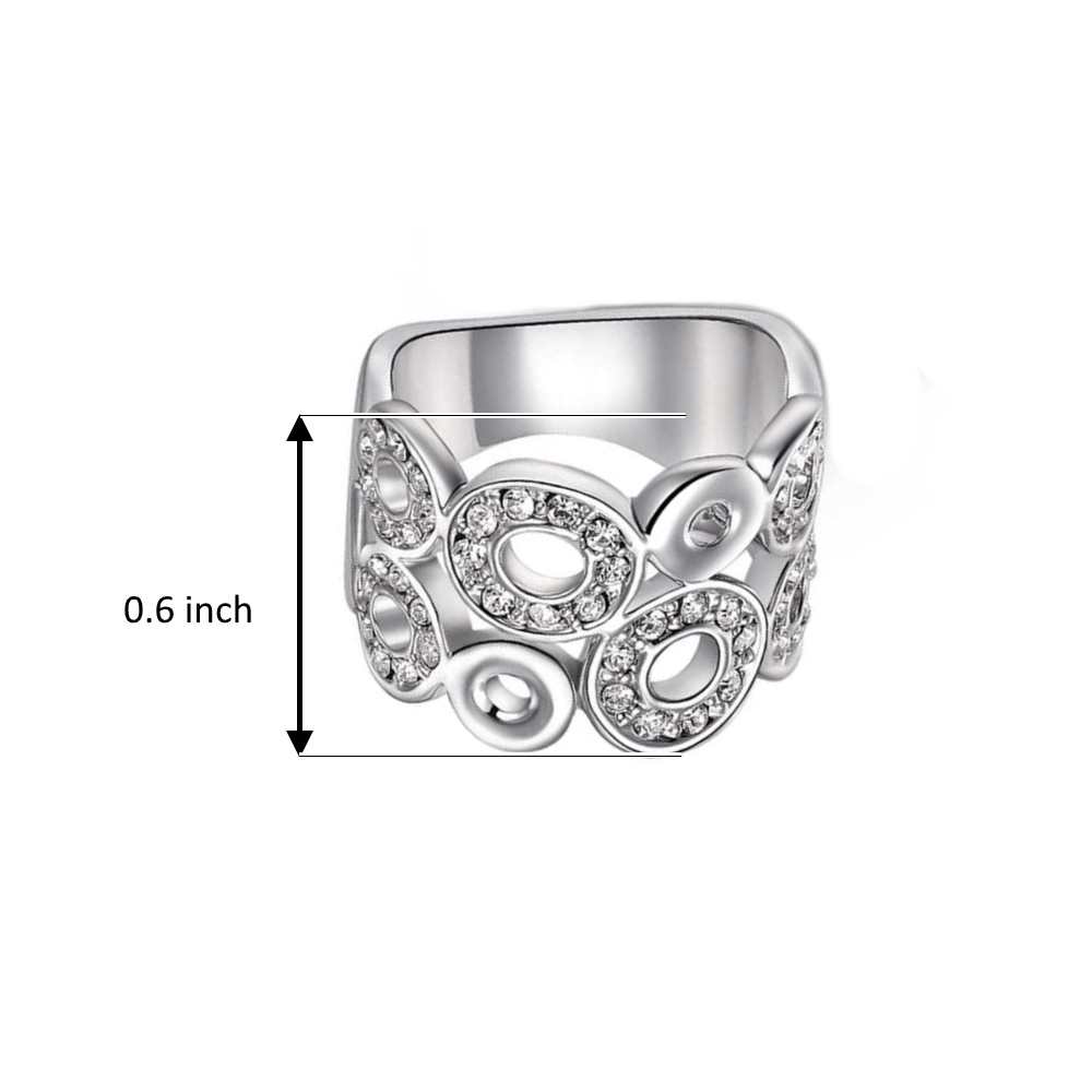 White Gold Ring- Promise Ring for Women