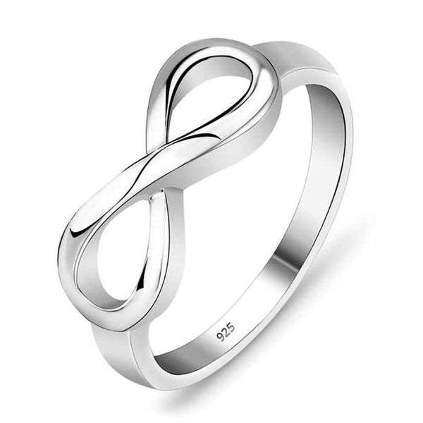 指輪・リング BLENDOFF Eternity Loop Ring Silver 925 Amazon.com: Unisex 4mm Eternity Cubic Zirconia CZ Tennis