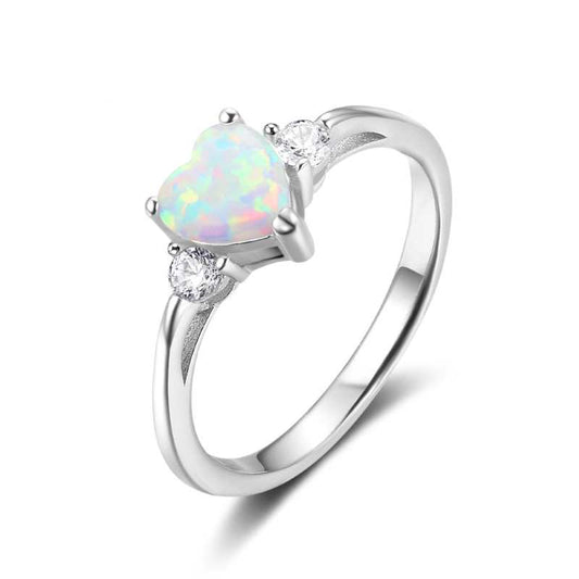 Silver Opal Ring