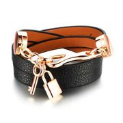 wrap leather bracelet for women